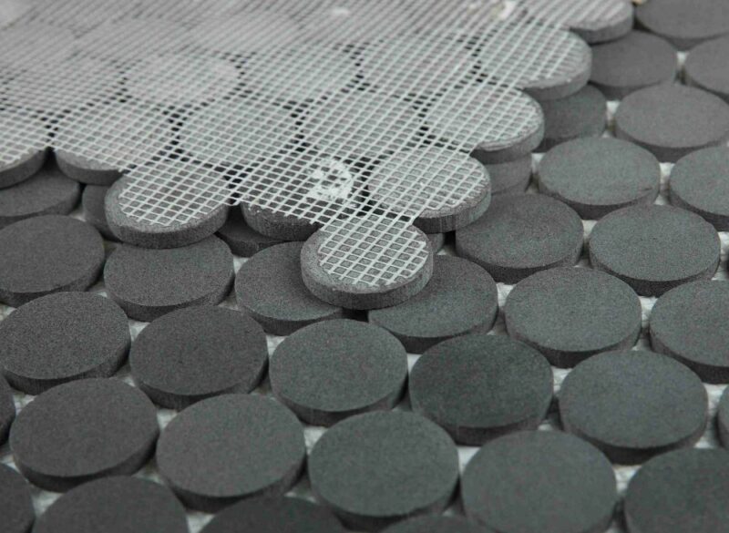 Penny Marble Large Basalt Honed 2 x 2 11.75 x 12 - Image 4