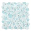 Sample – Peach Carrara Blue 12 x 12