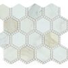 Sample – Hexagon Deco Calacatta Gold Honed 10.75 x 12.5
