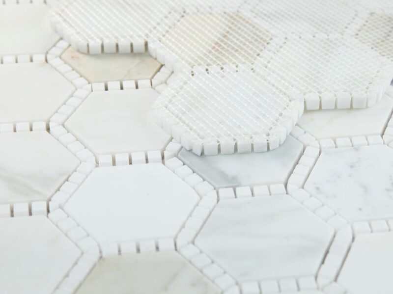 Hexagon Deco Calacatta Gold Honed 10.75 x 12.5 - Image 2