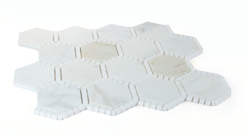 Hexagon Deco Calacatta Gold Honed 10.75 x 12.5 - Image 4