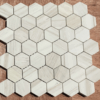 Sample – Hexagon Wooden White Honed 2 x 2